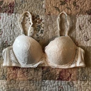 Ivory lace bra